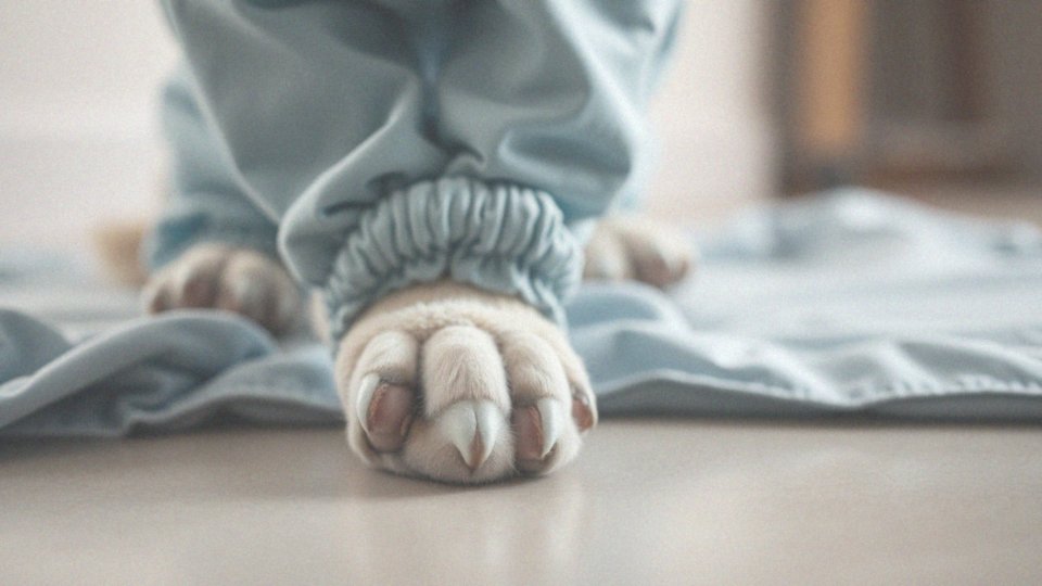 Jakie są zalety używania ściągaczy wokół łapek w ubrankach pooperacyjnych?