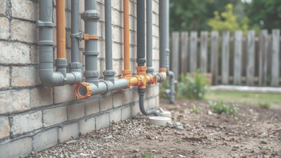 Co należy wziąć pod uwagę przy instalacji rur szarych i pomarańczowych?