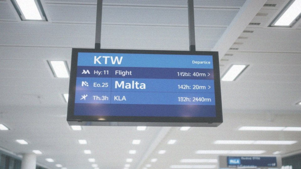 Ile wynosi czas przelotu z Katowic do Malty?