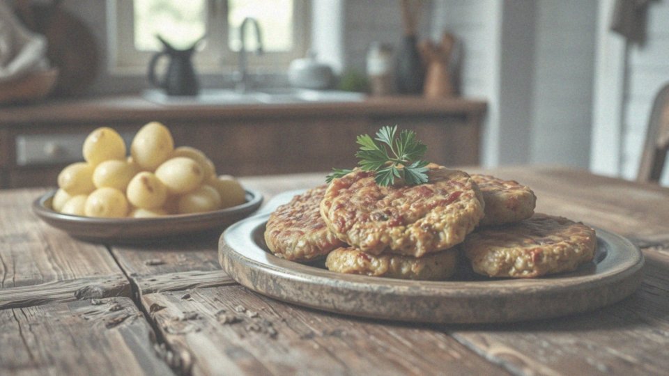 Co zawiera kotlet mielony z ziemniakami?