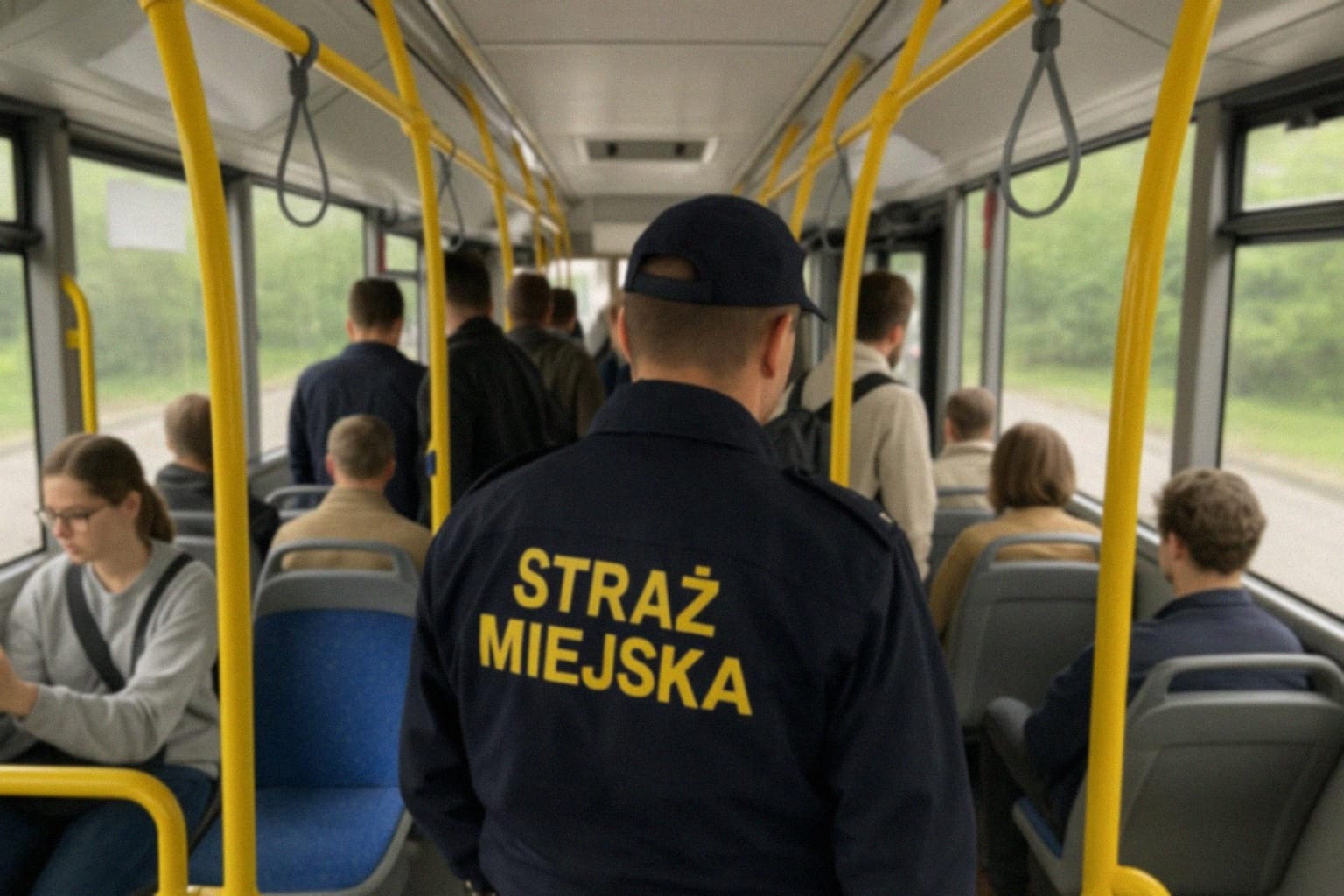 Interwencja Straży Miejskiej w sprawie rozlanej substancji na ul. Sroczyńskiego